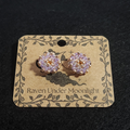 Transparent Lavender & Foxglove Stud Set