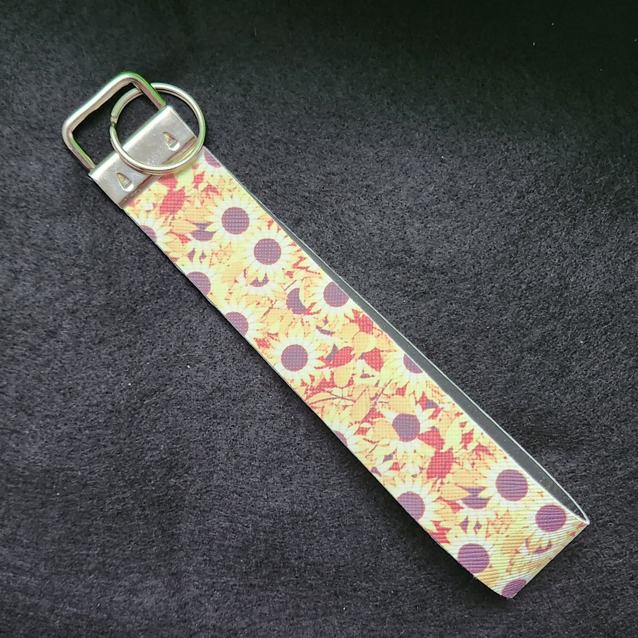 Small Sunflower Wristlet (Faux Leather)