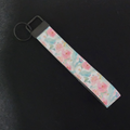 Pink Blooms Wristlet (Faux Leather)