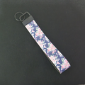 Blossoms on Blue Wristlet (Faux Leather)