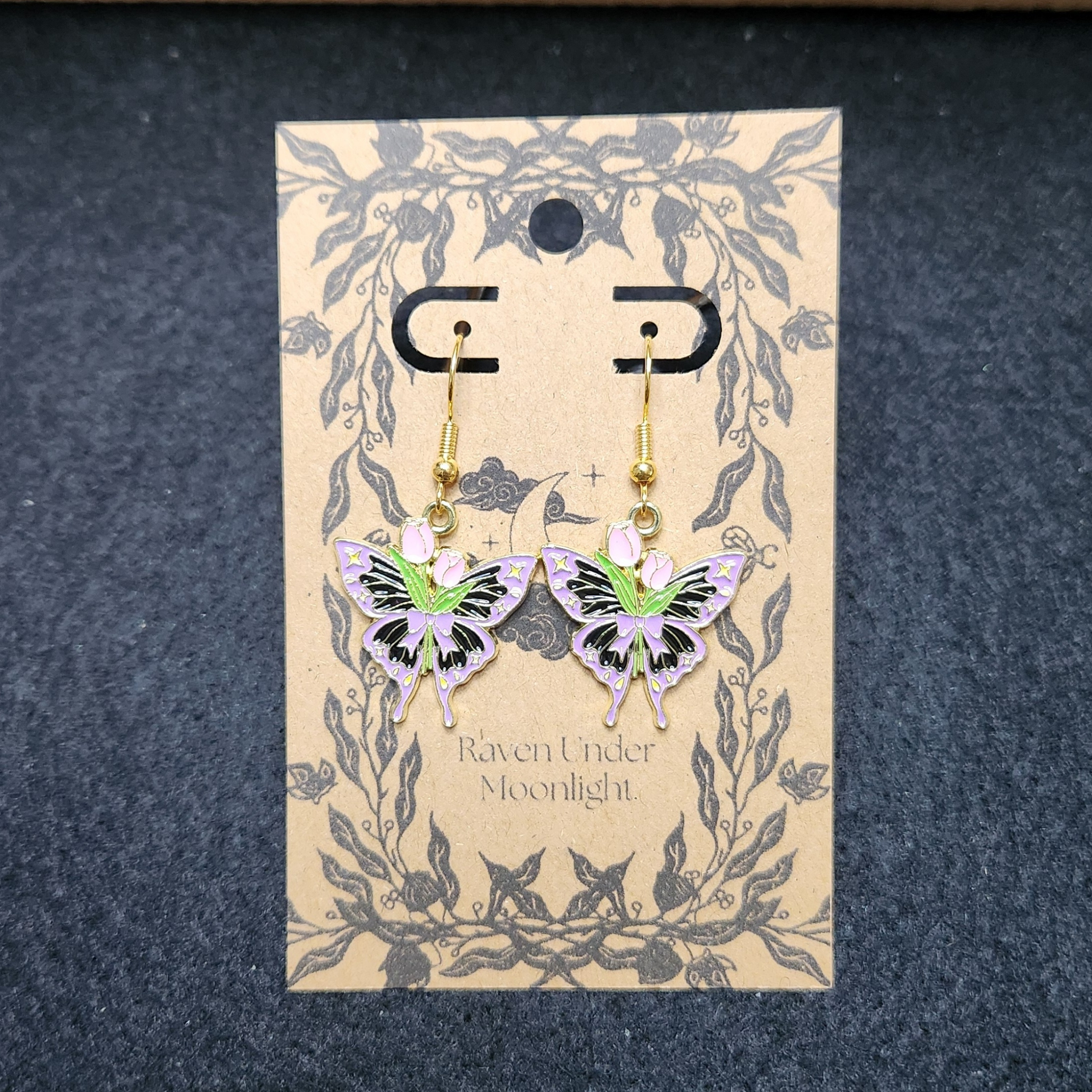 Metal Tulip Butterfly (Purple)