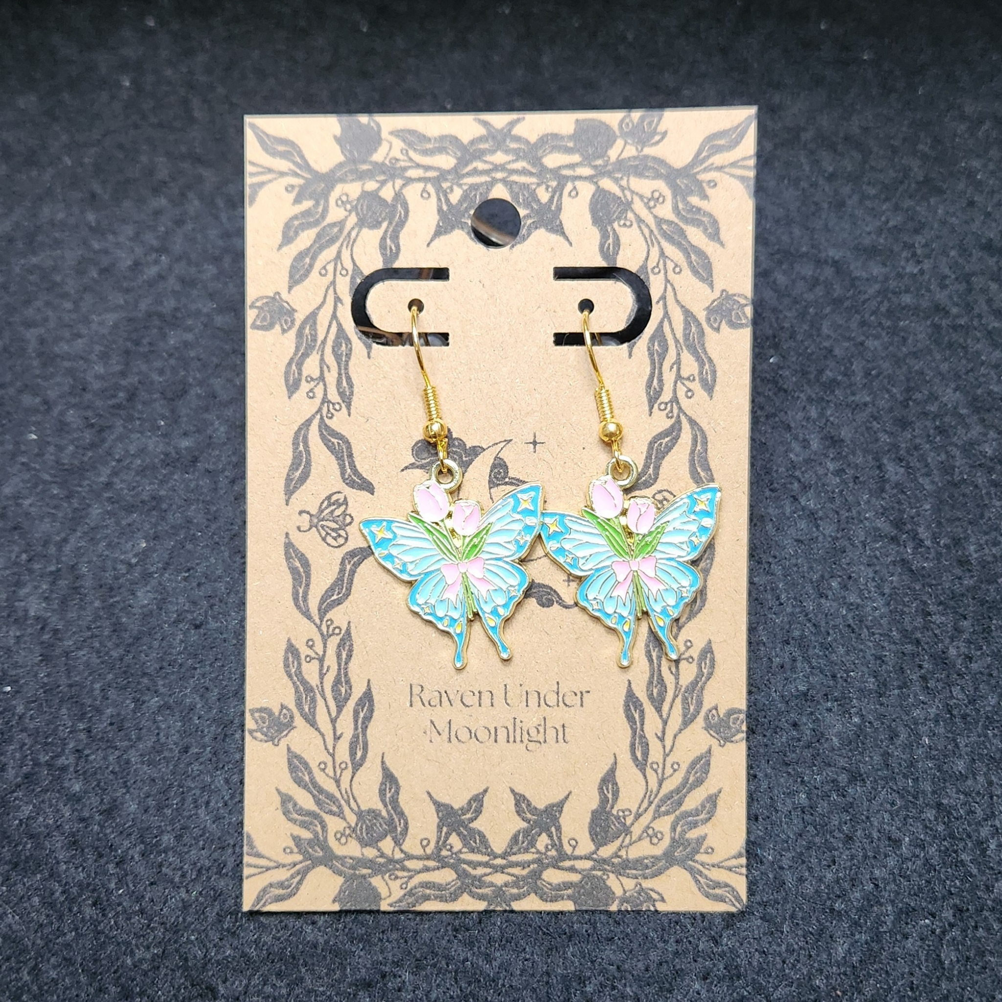 Metal Tulip Butterfly (Blue)