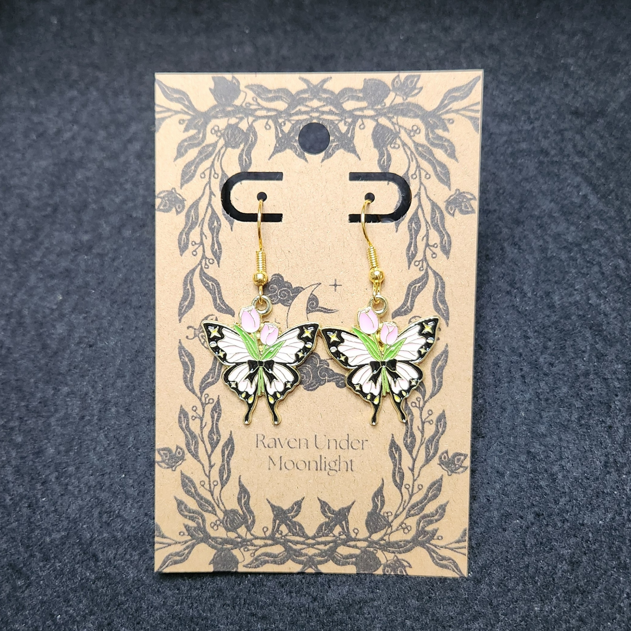 Metal Tulip Butterfly (Pink)