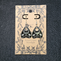 Goodbye Bats Planchette Dangles (Silver)
