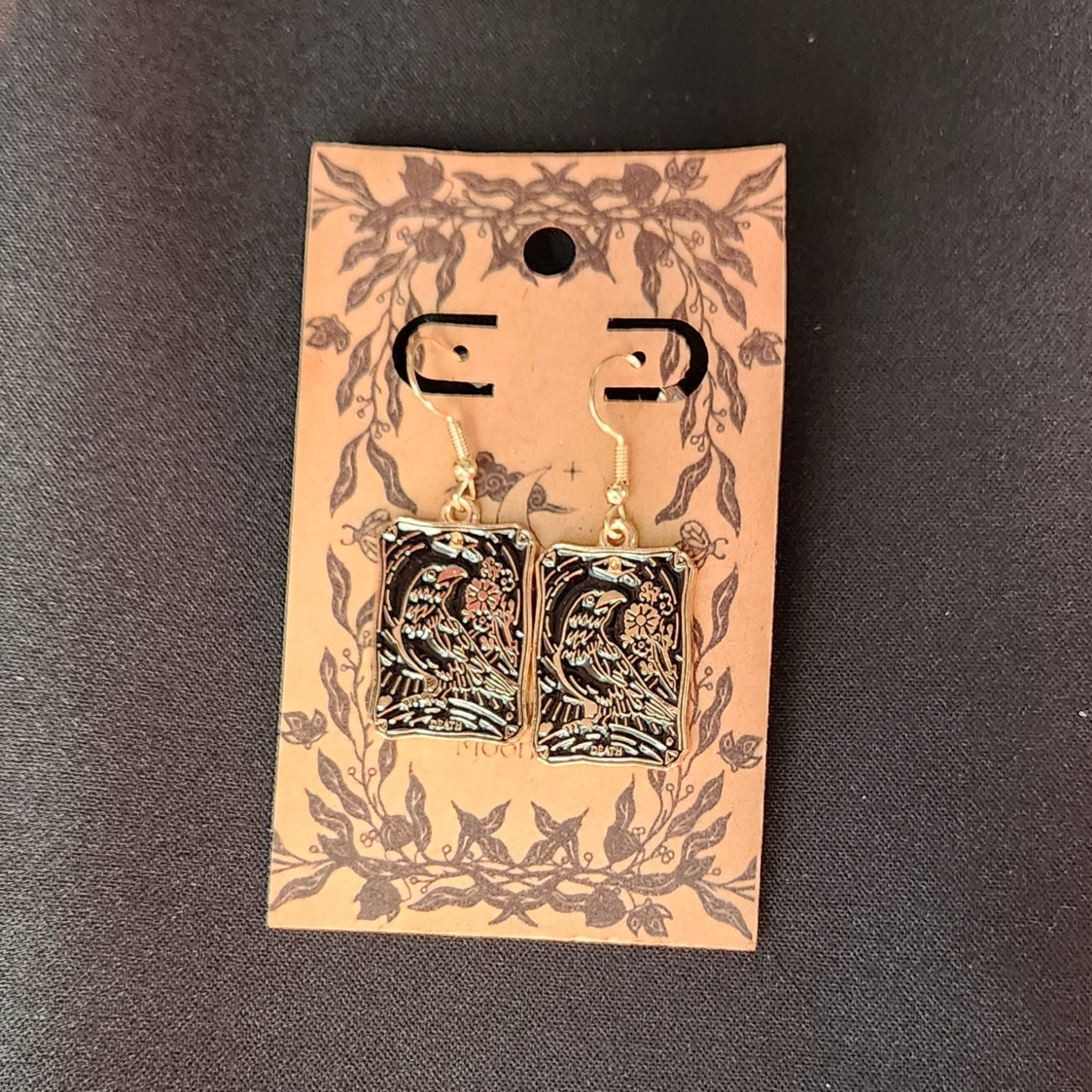 Death - Metal Tarot Dangles (Gold)