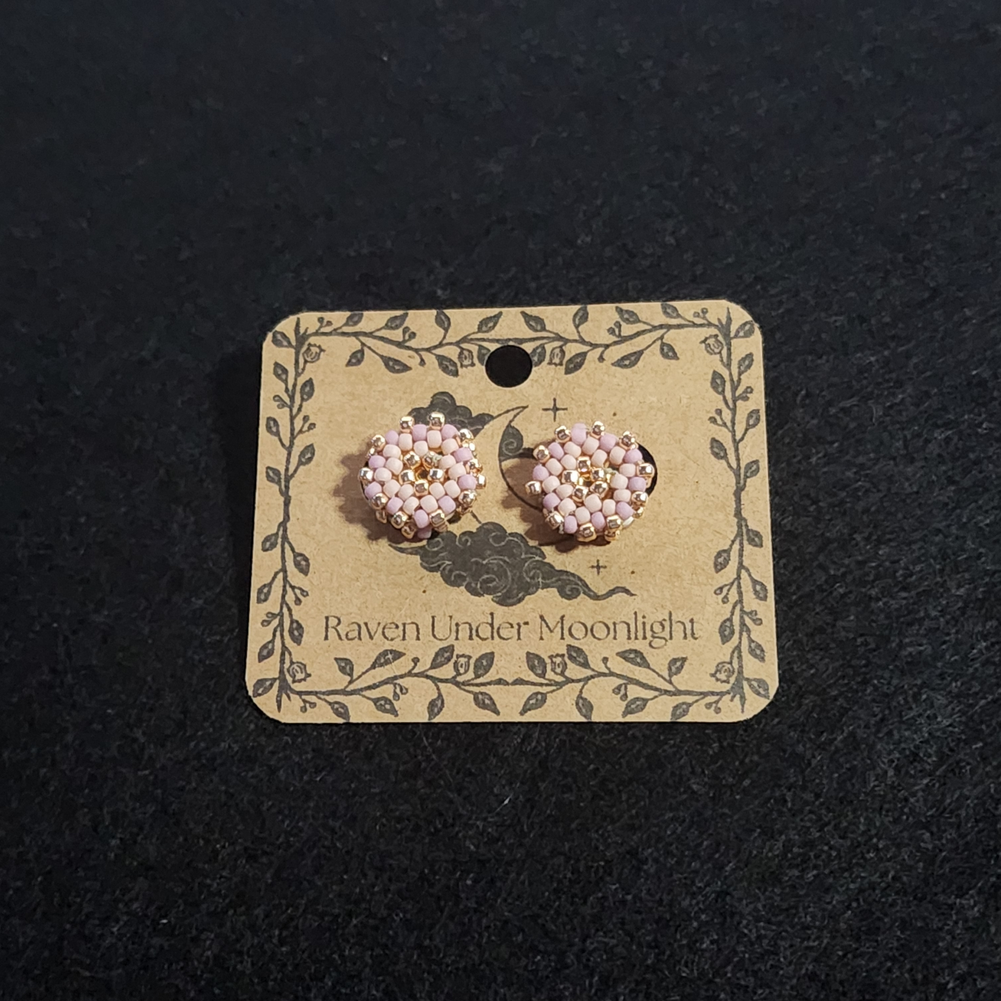 Light Pink & Plumeria Stud Set