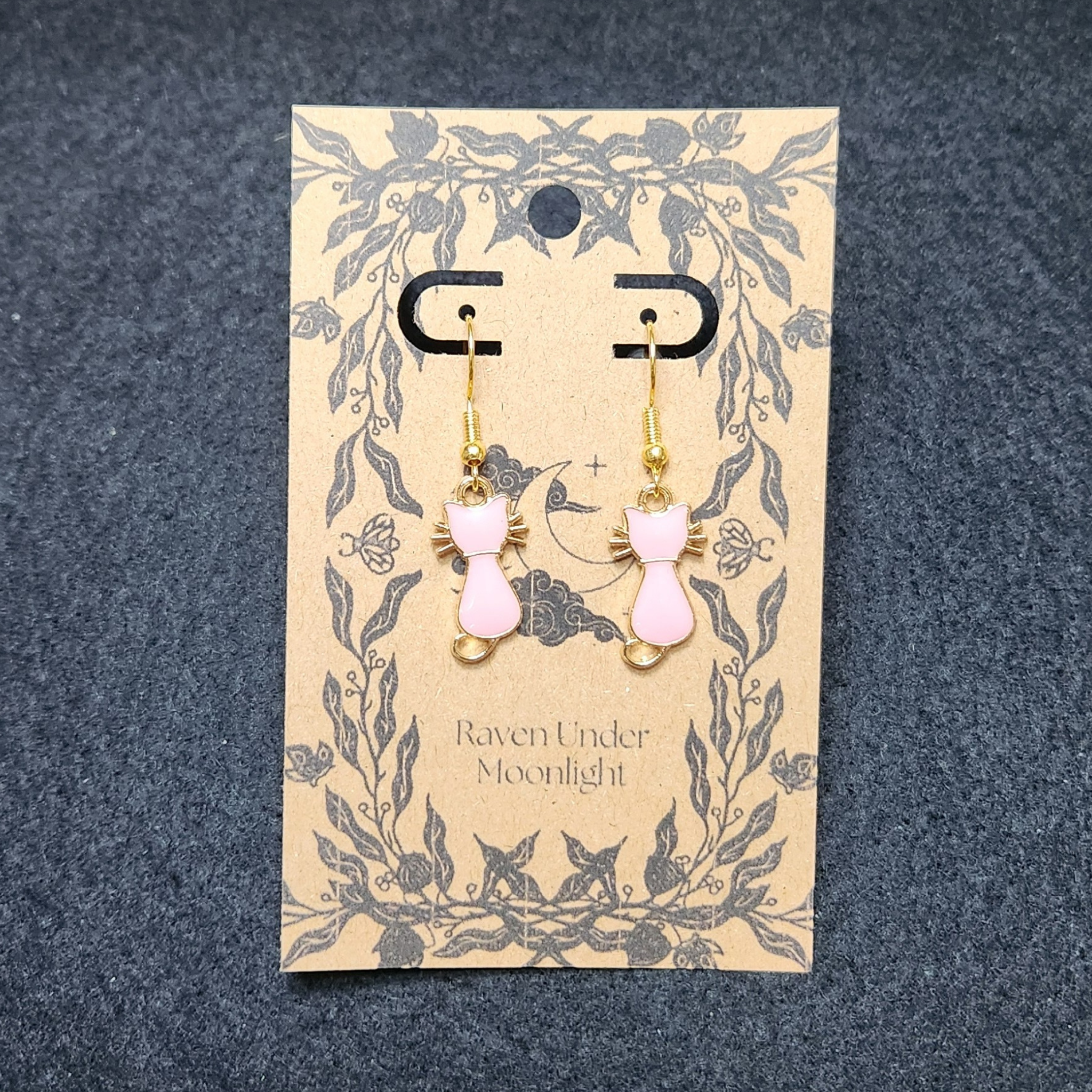 Elegant Kitten Dangles (Pink)