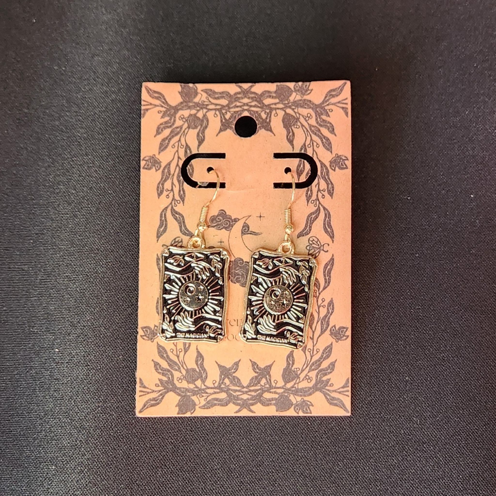 The Magician - Metal Tarot Dangles (Gold)
