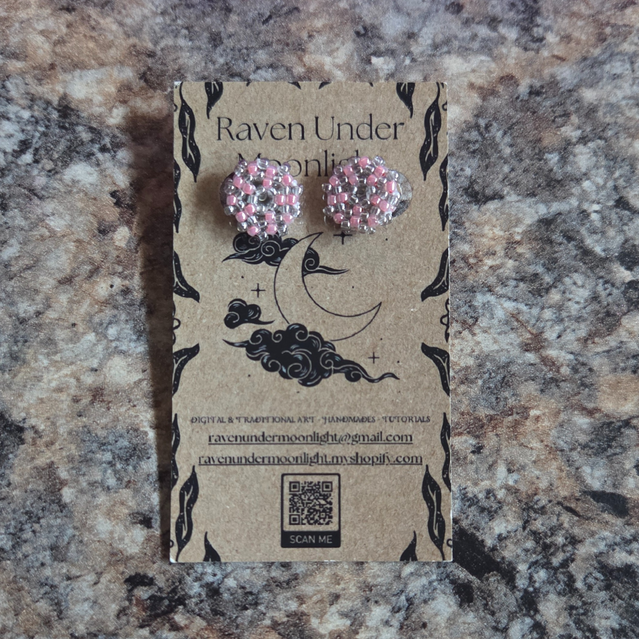 Pink & Grey Stud Set