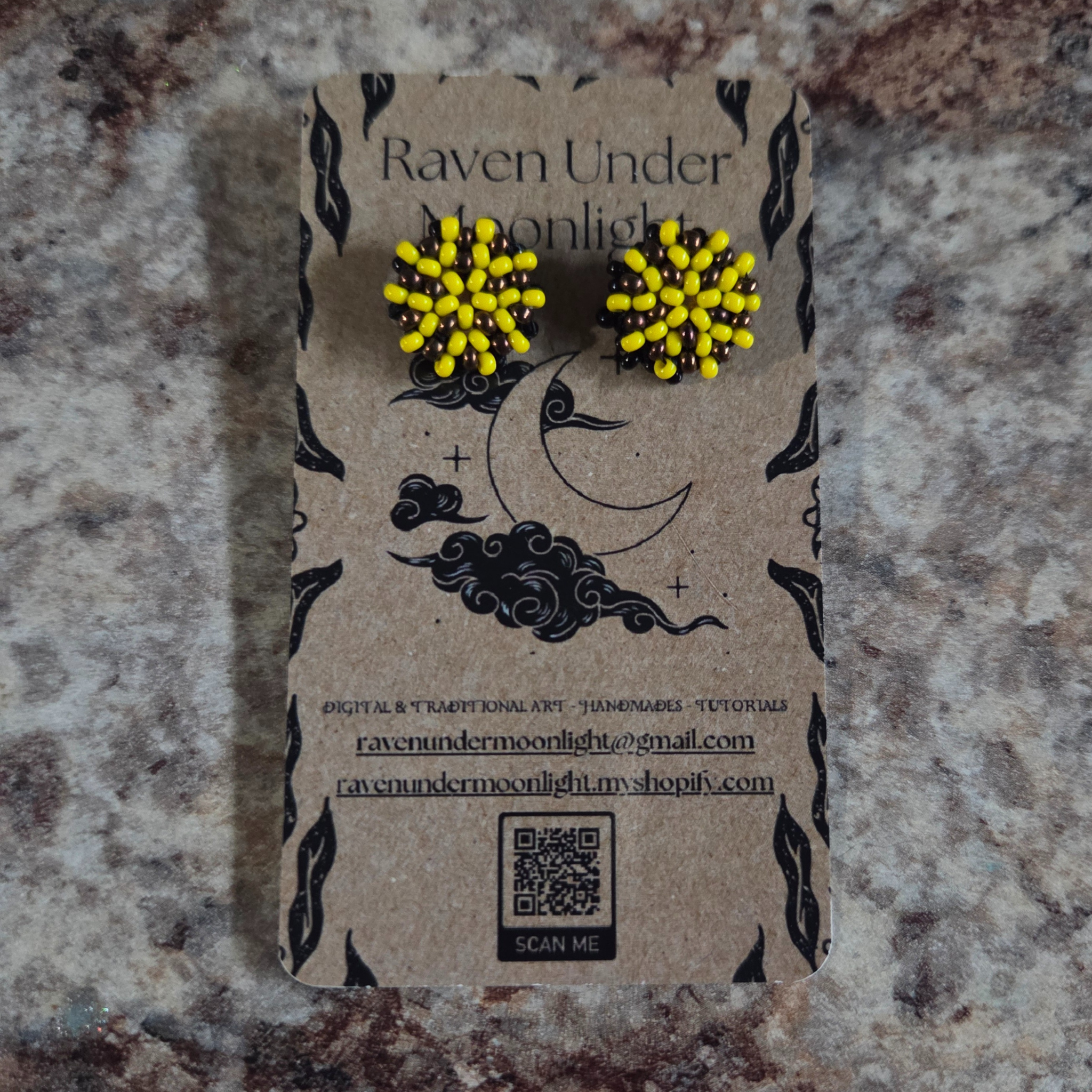 Yellow & Copper Stud Set