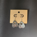 Cats Eyes Planchette Dangles (Burnished Silver)