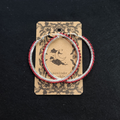 Eternal Kiss - Silver Beaded Hoops 70mm