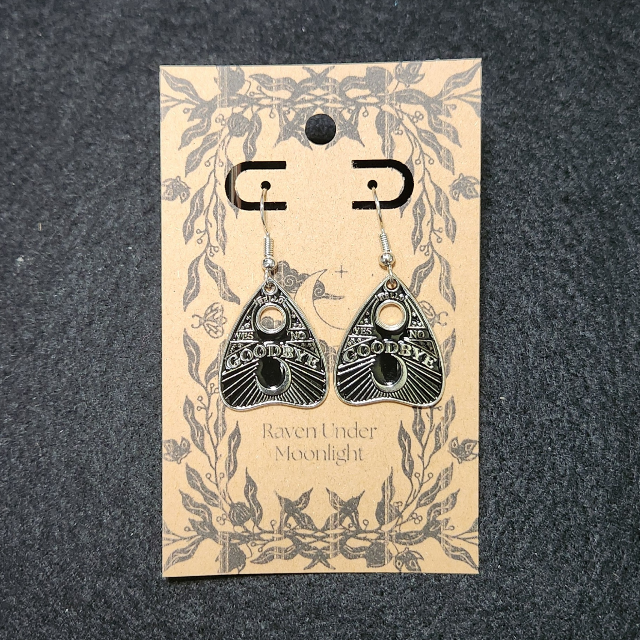 Goodbye Planchette Dangles (Silver)
