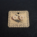 Light Beige & Apricot Stud Set