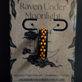 Matte Black & Orange Anxiety Ring - Size 5