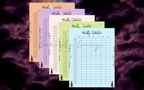 Minimalistic Mystic Hourly/Weekly Schedule Bundle