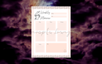 Minimalistic Crystal Weekly Planner Bundle