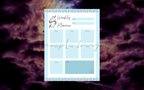 Minimalistic Crystal Weekly Planner Bundle