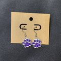 Glitter Paw Prints (Purple)