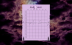 Minimalistic Mystic Hourly/Weekly Schedule Bundle
