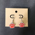 Glitter Paw Prints (Red)